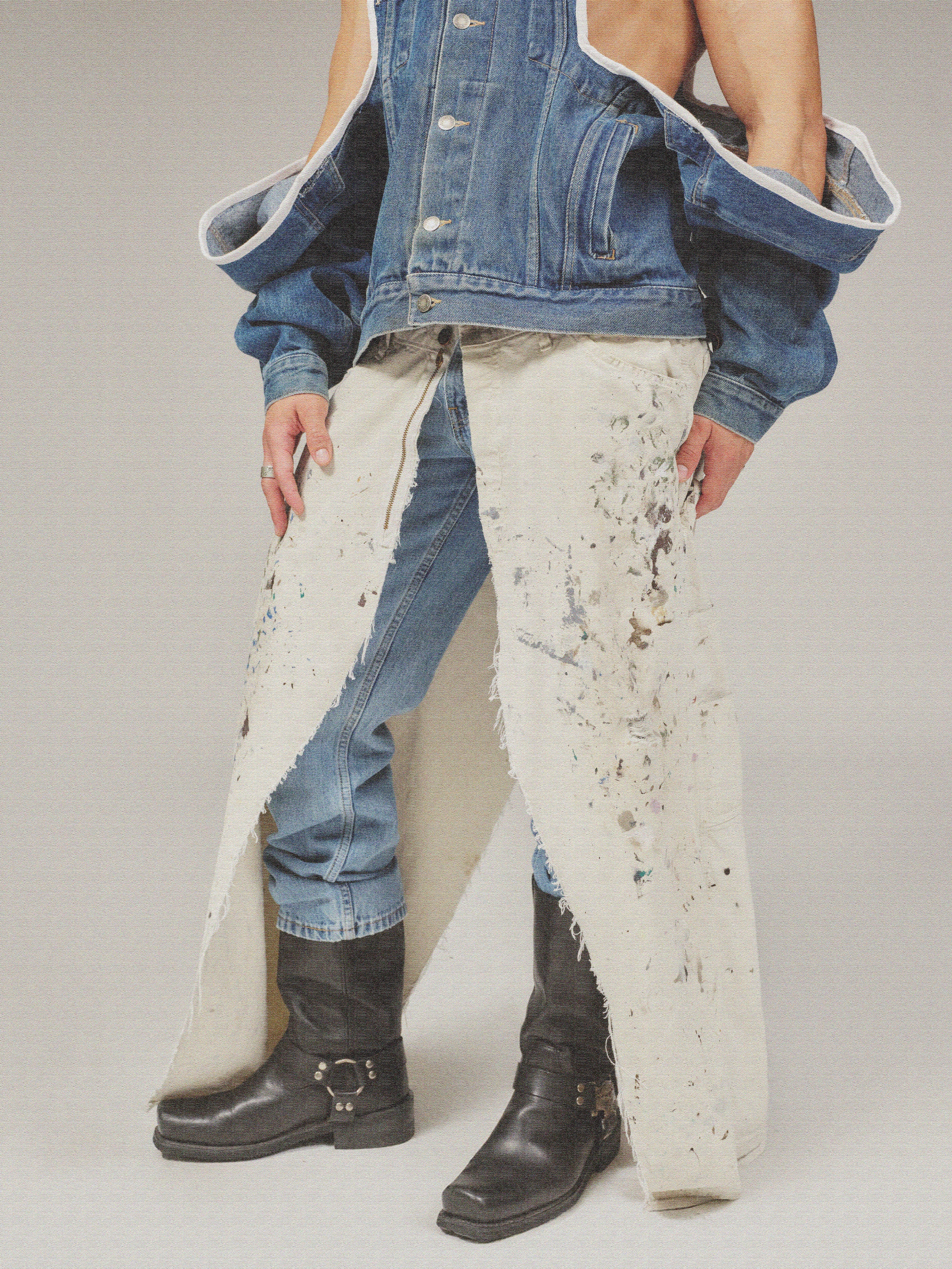 Stacked Jeans- Painted