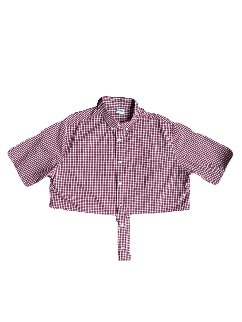 Tha Riches Extended Shirt (Red Plaid)
