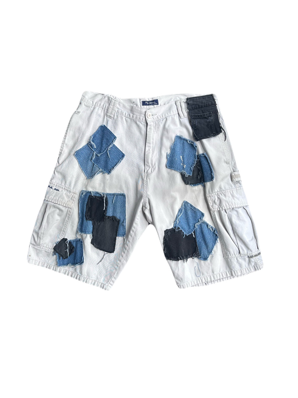 Denim Patched Shorts