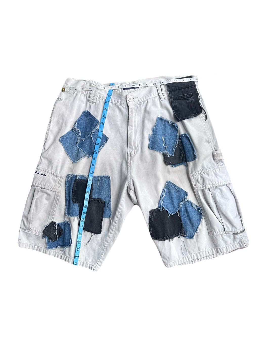 Denim Patched Shorts