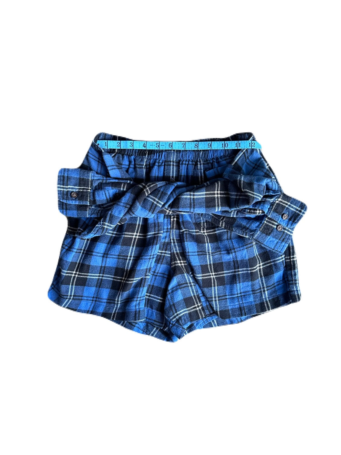 Flannel Shorts - Blue