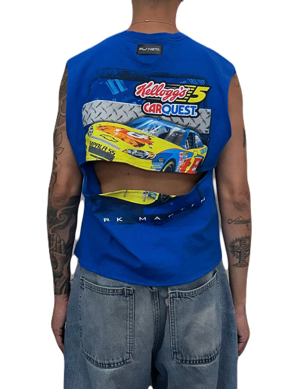 Open Back Tee (Blue)