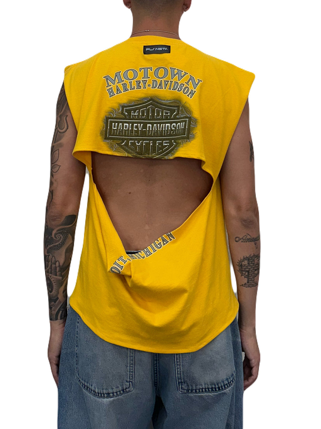 Open Back Tee (Yellow)