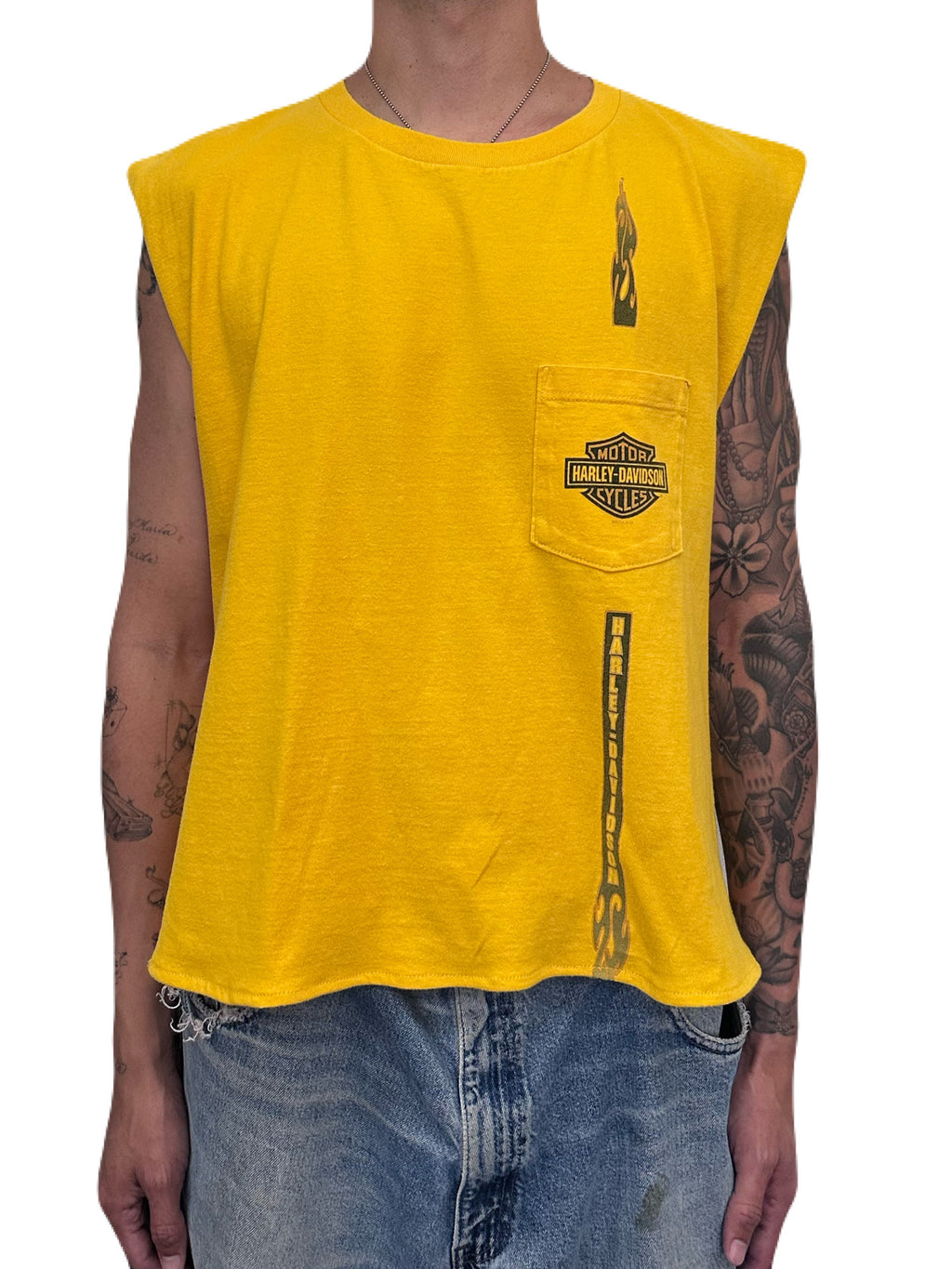 Open Back Tee (Yellow)