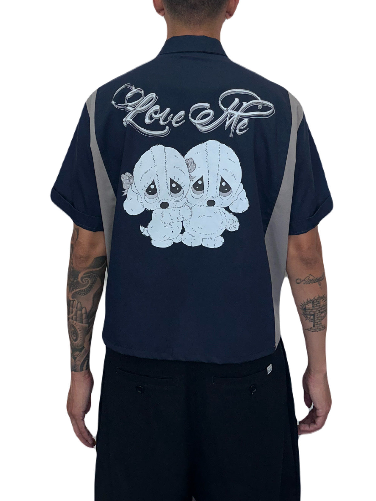 Tha Riches Love Me Shirt (Navy & Gray)