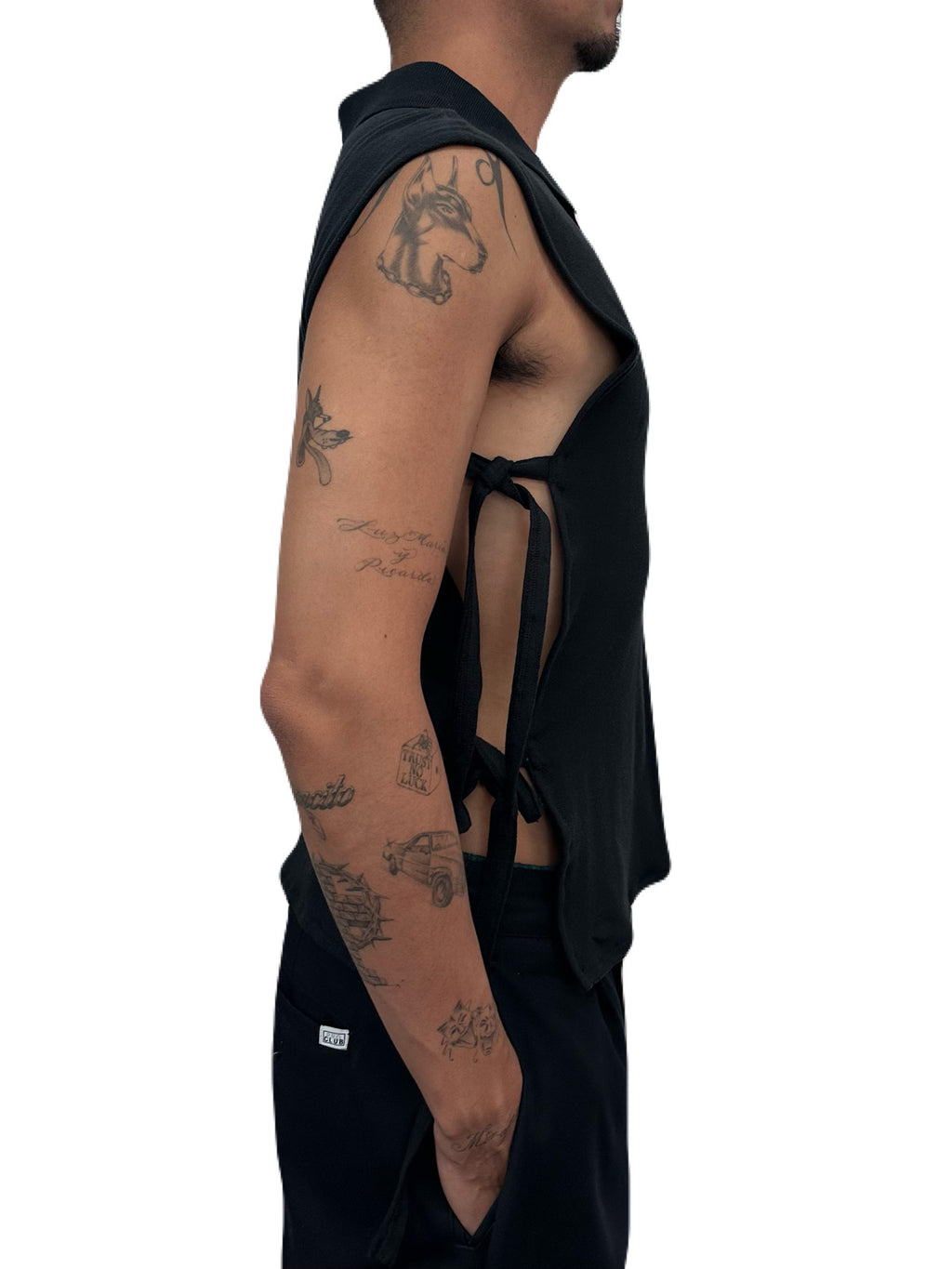 Knotty Top (Black Polo)