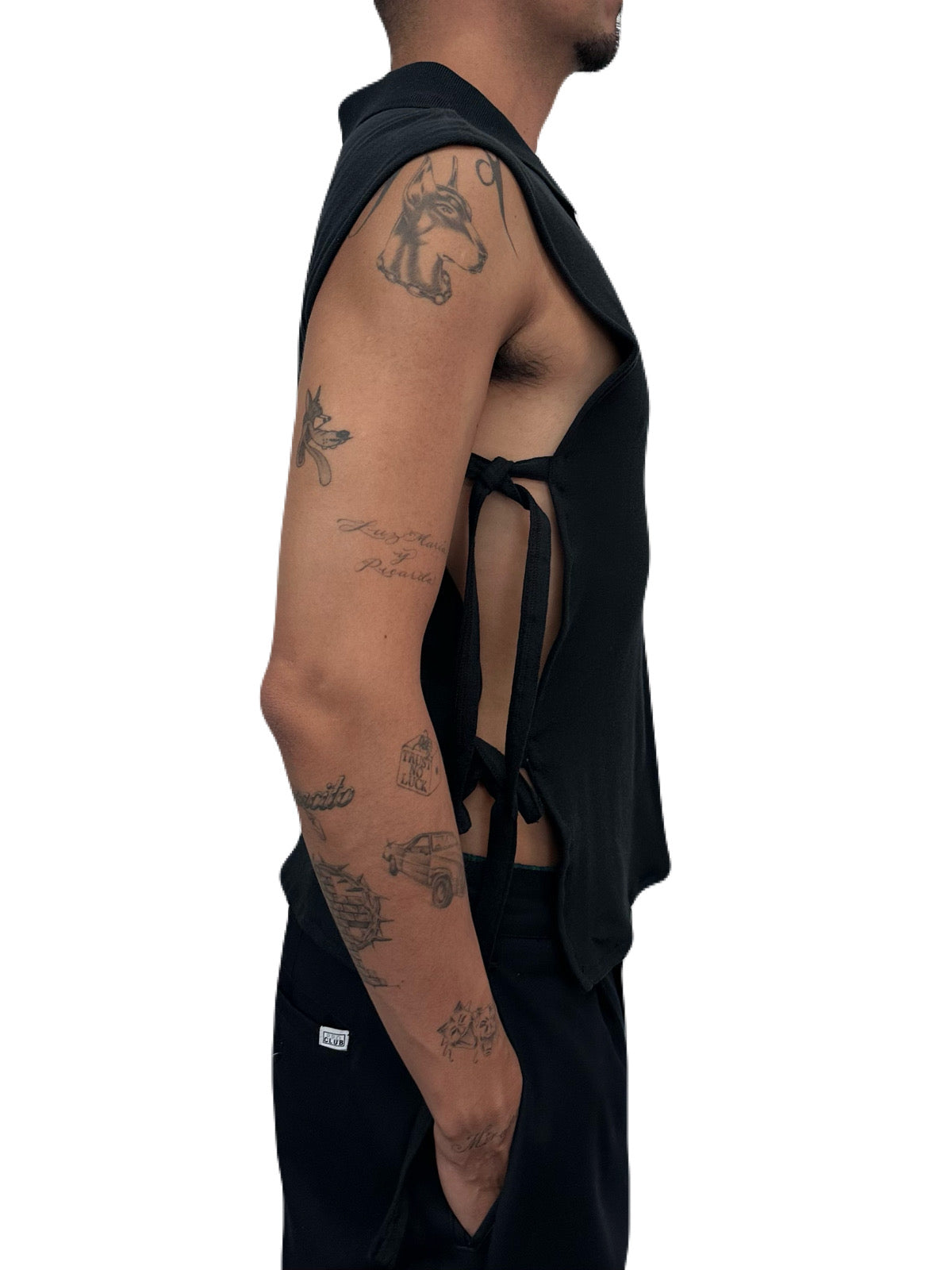 Knotty Top (Black Polo)