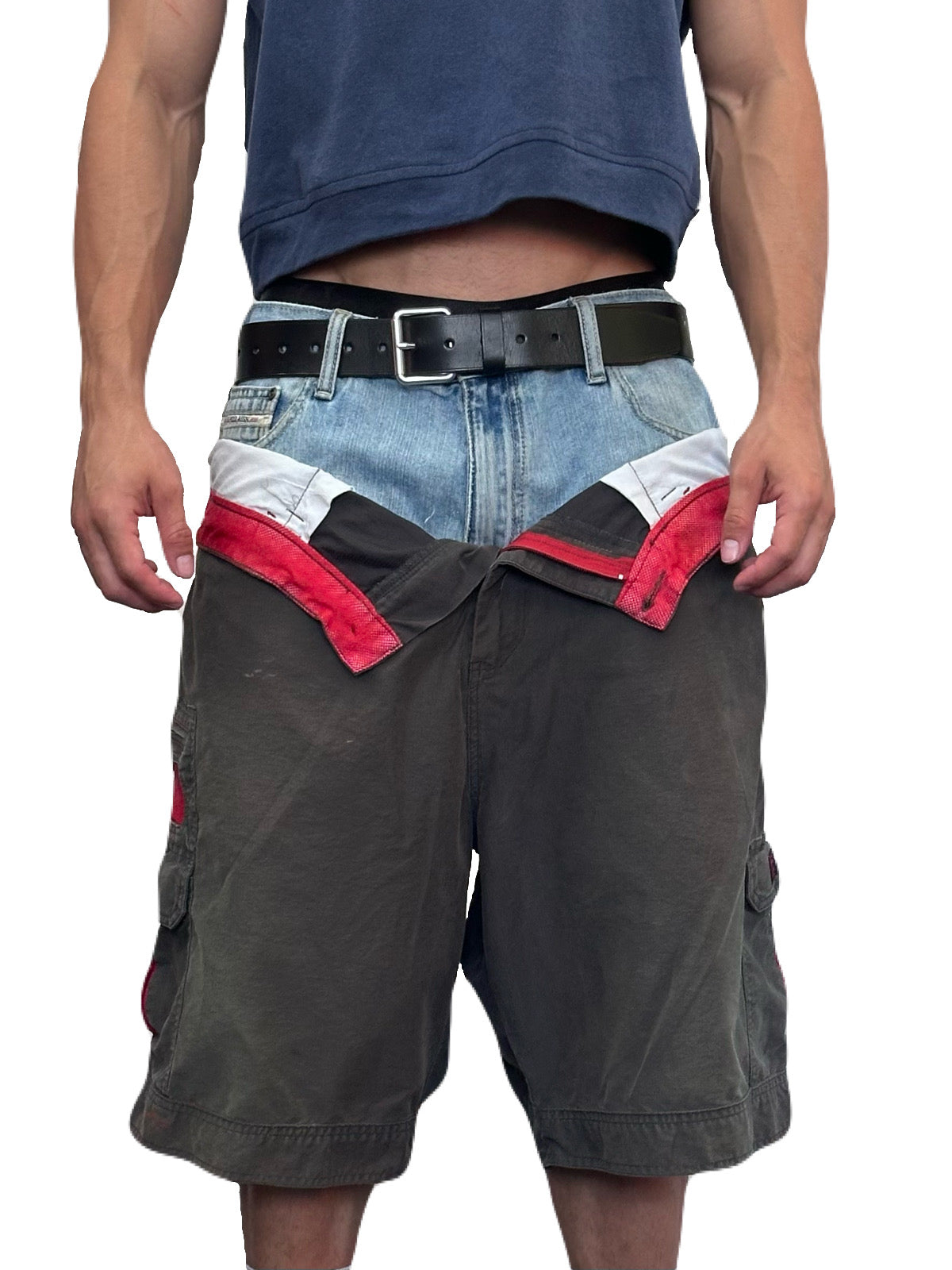 Stacked Up Shorts (Brown)