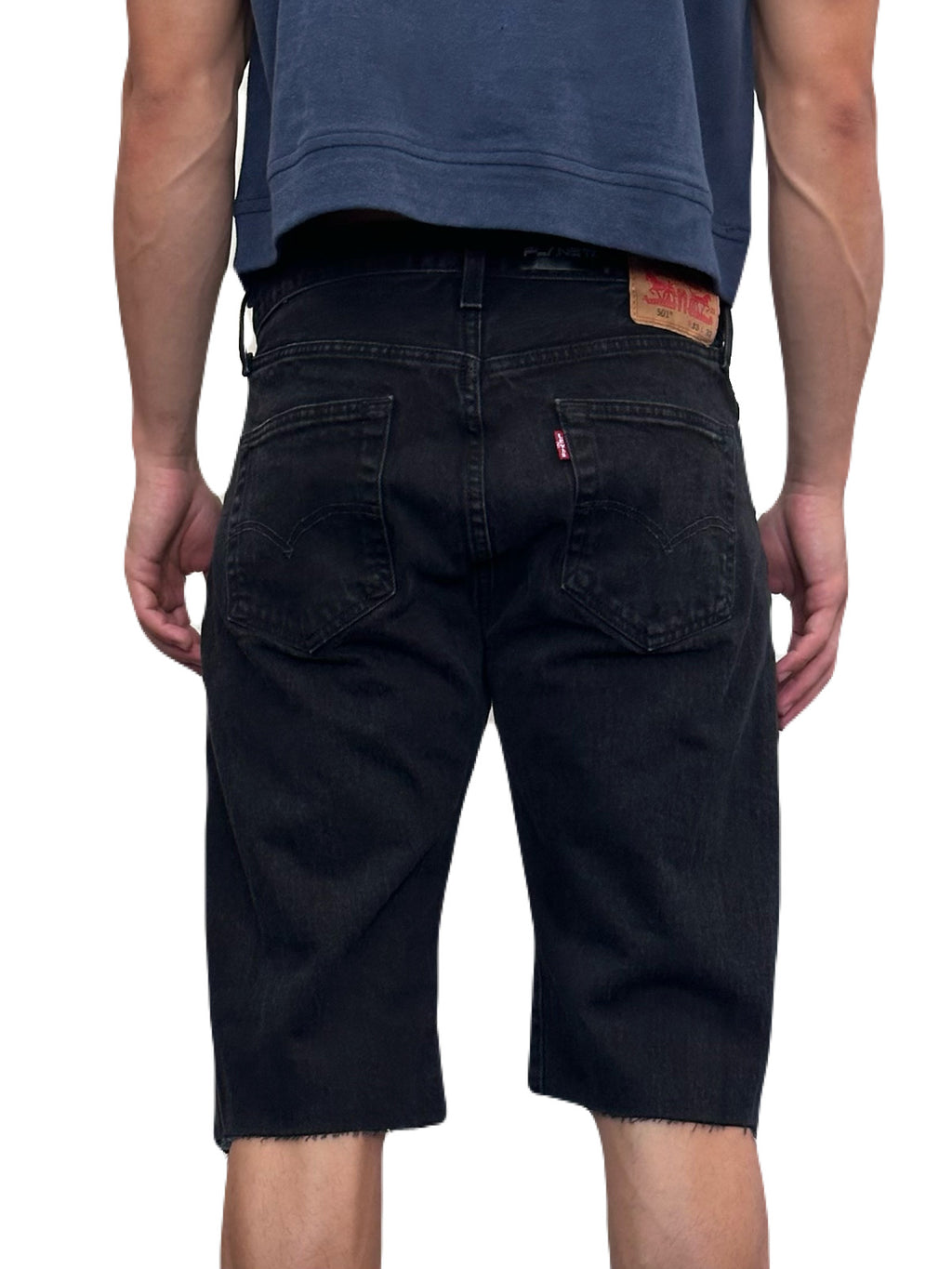 Pleated Shorts (Denim)