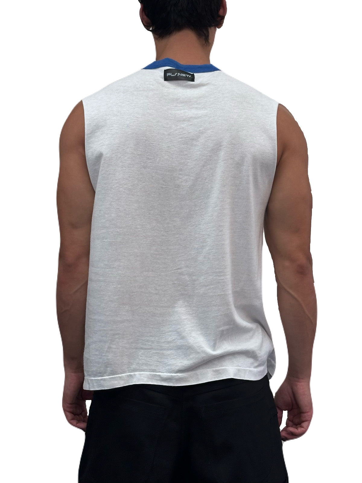 Open Tee (Blue and White)
