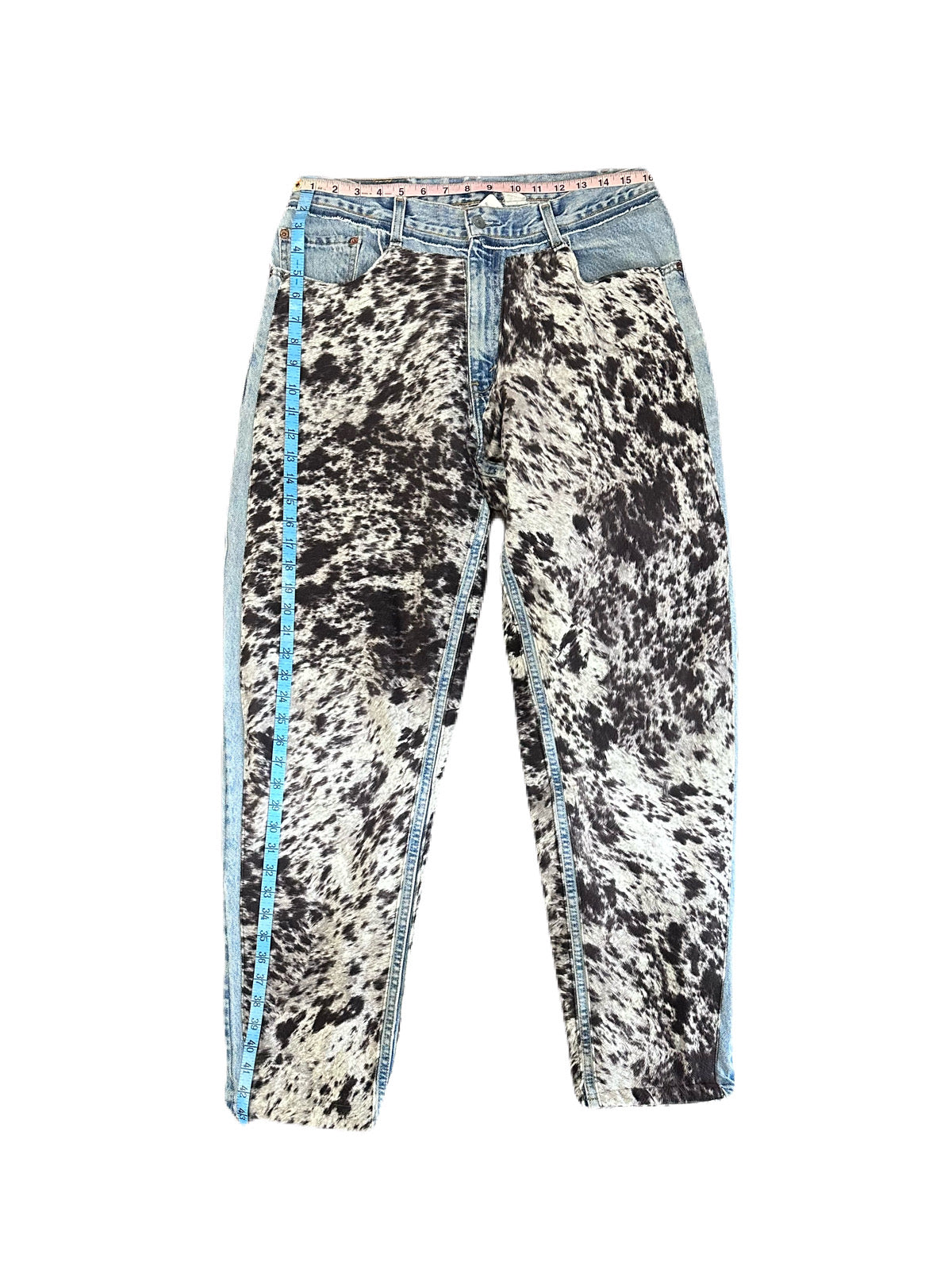 Cow Hide Denim Jeans
