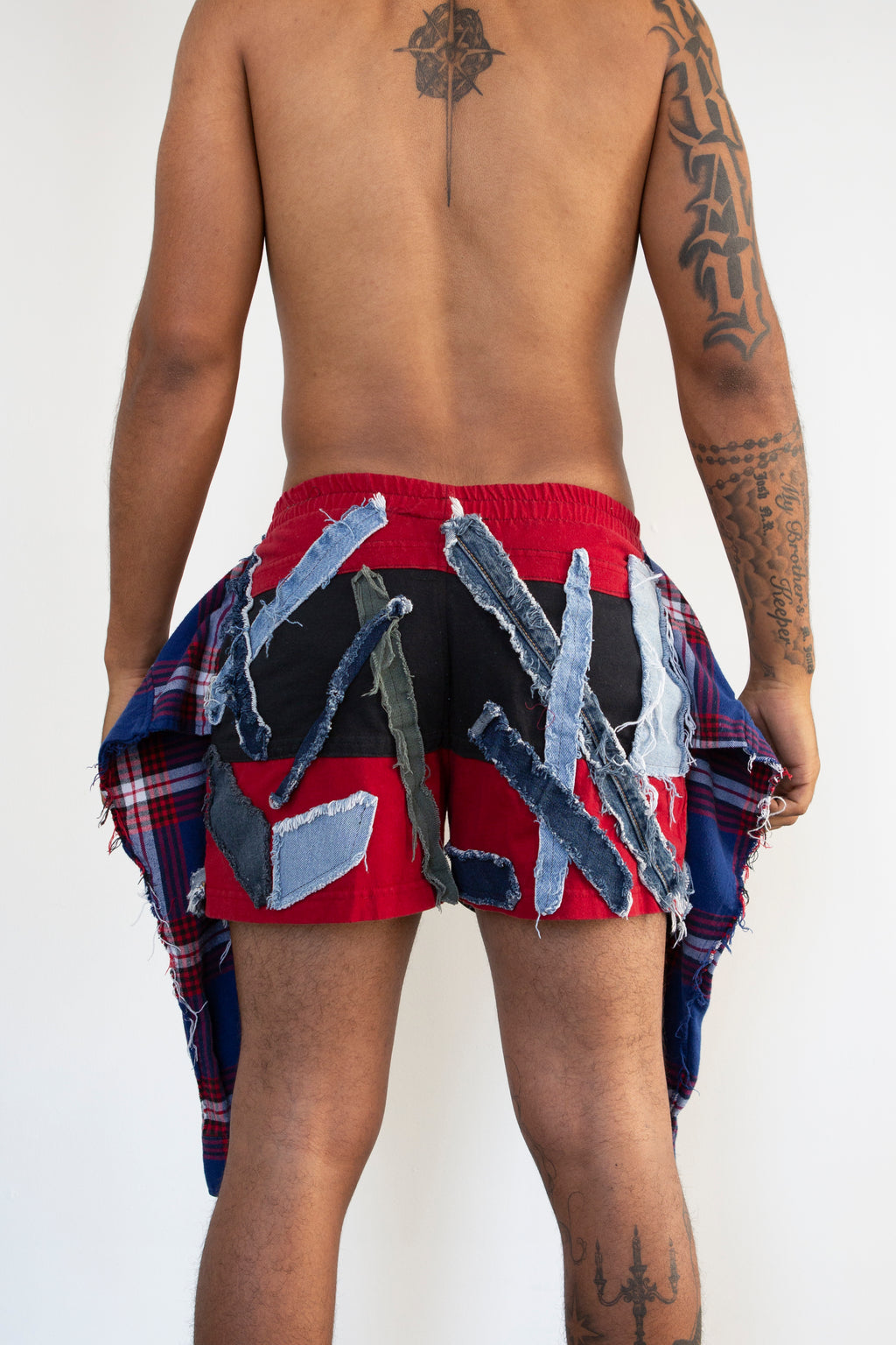 Flannel Shorts (Biker)