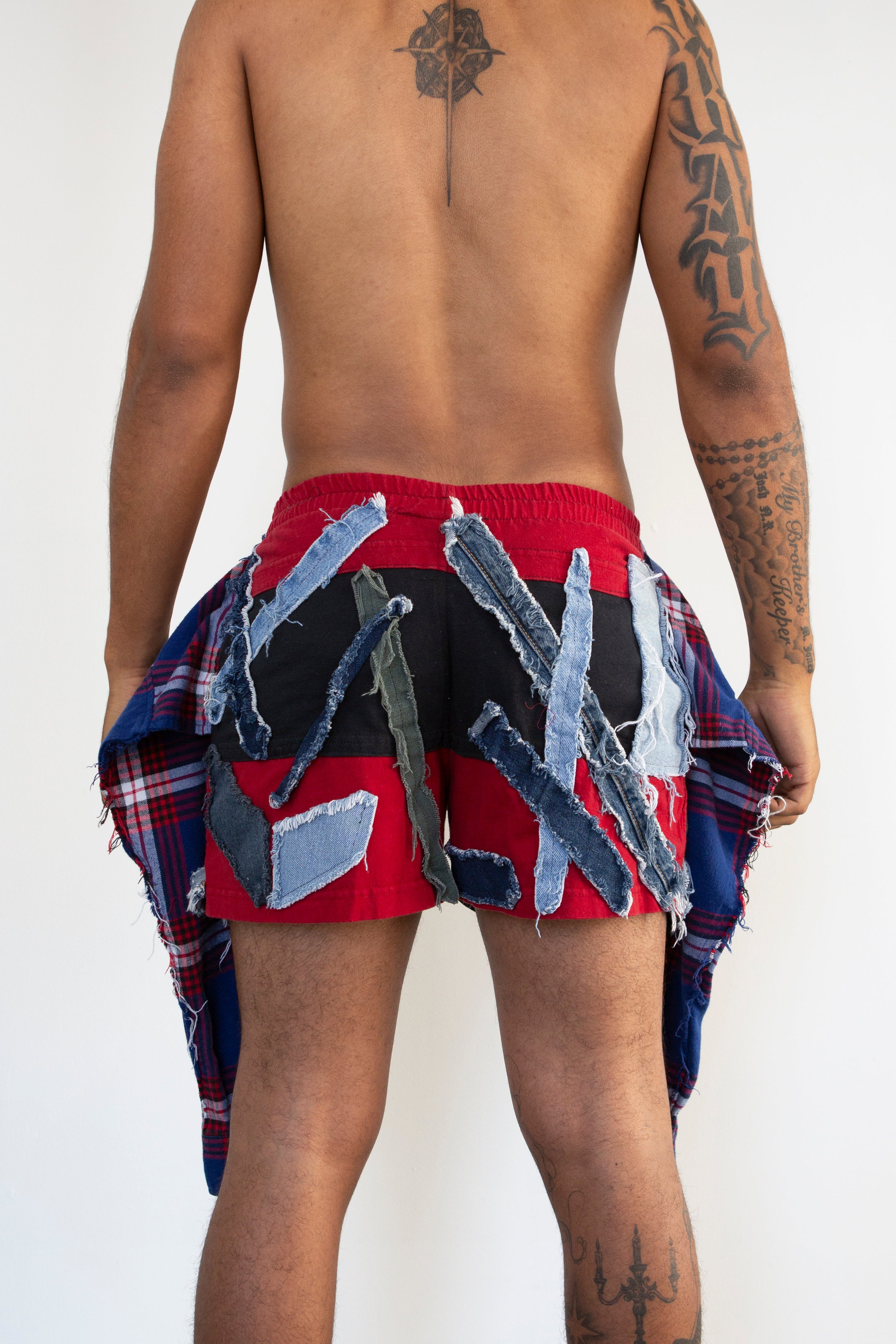 Flannel Shorts (Biker)