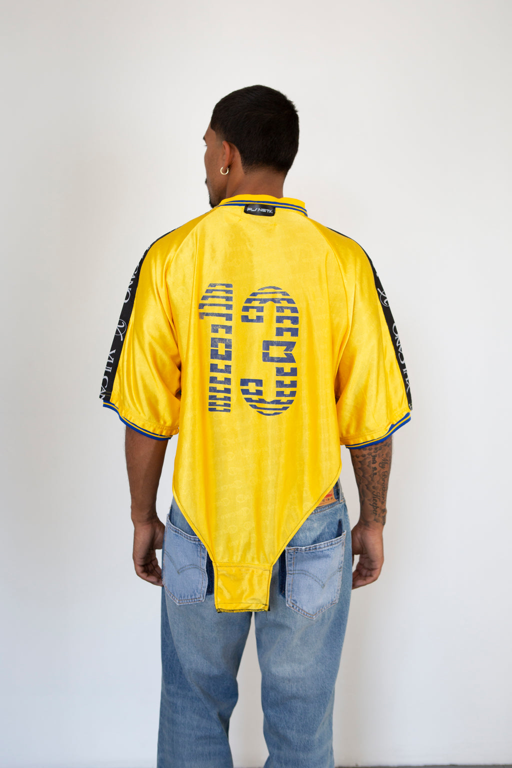 Vintage Jersey Singlet (Yellow)