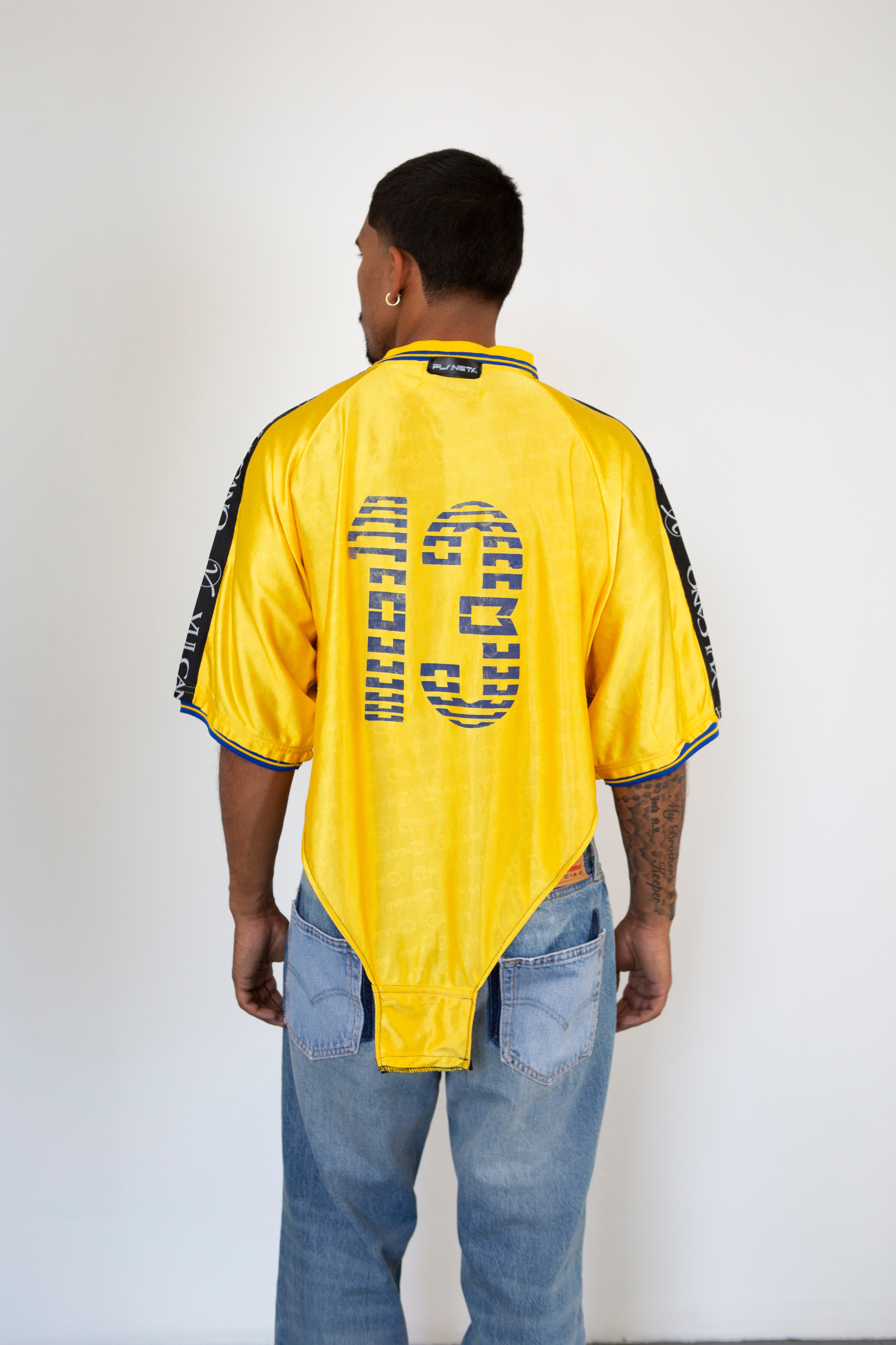 Vintage Jersey Singlet (Yellow)