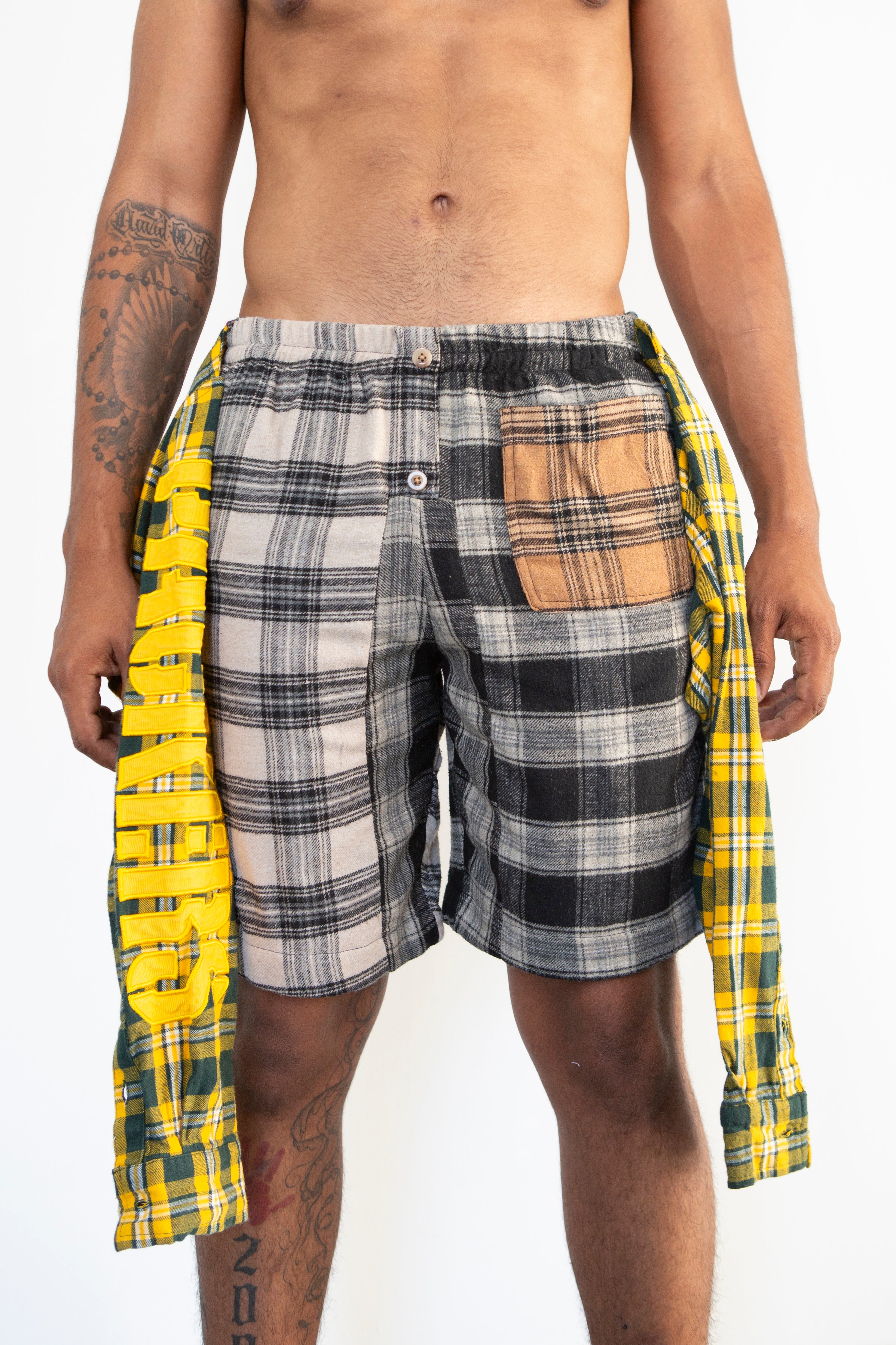 Flannel Shorts (Yellow)