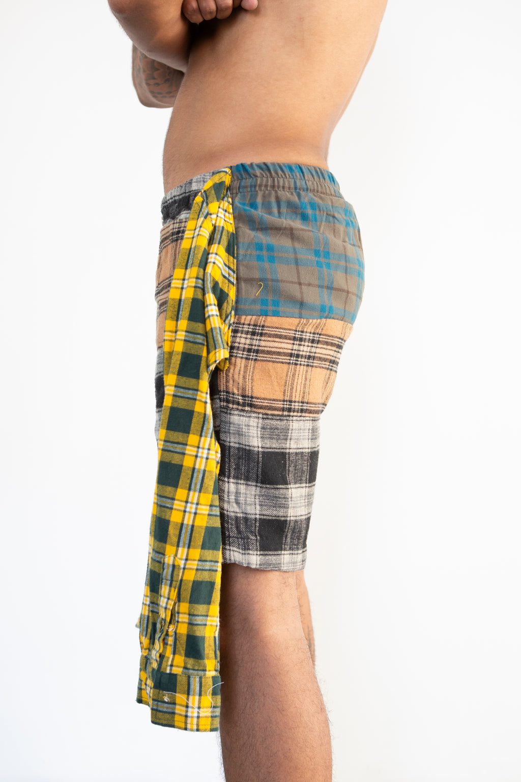 Flannel Shorts (Yellow)