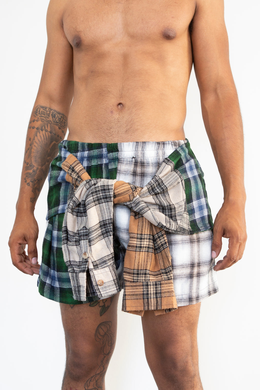 Flannel Shorts (Earthy)