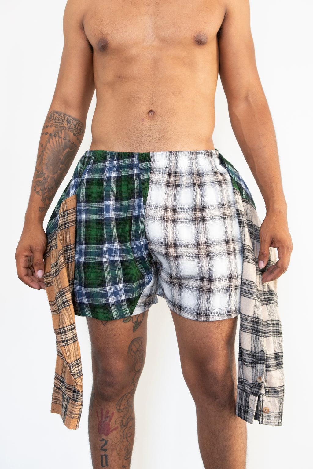 Flannel Shorts (Earthy)
