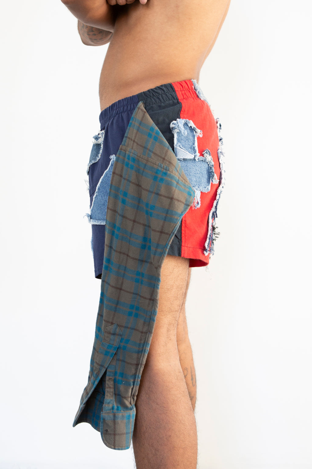 Flannel Shorts (Red)