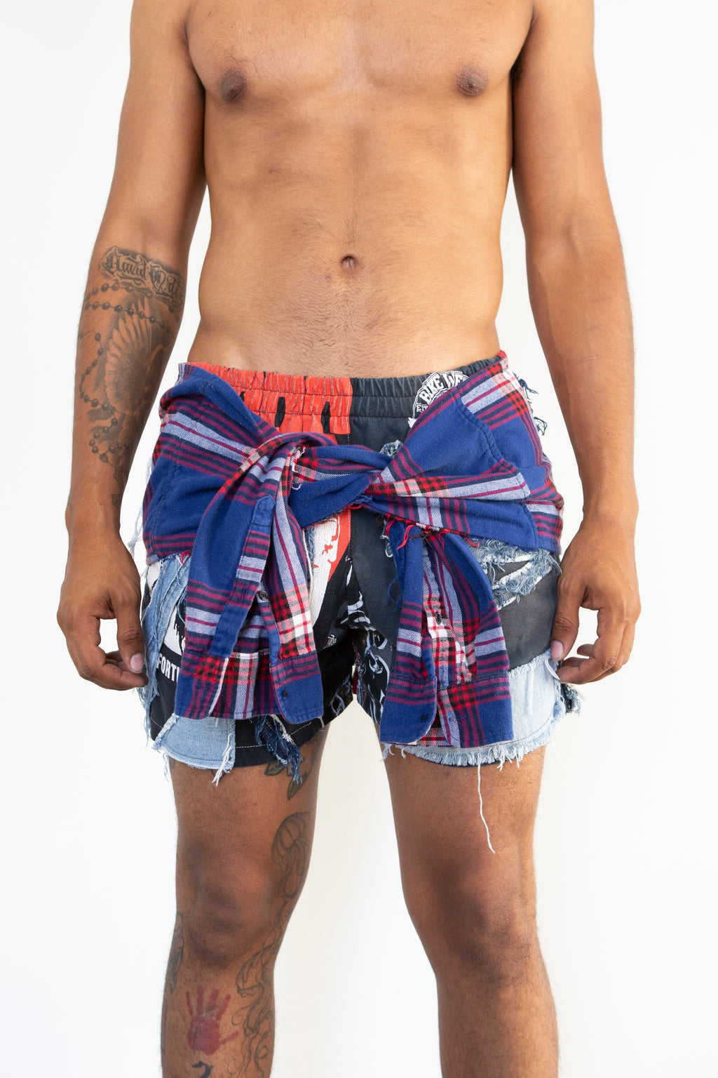 Flannel Shorts (Biker)